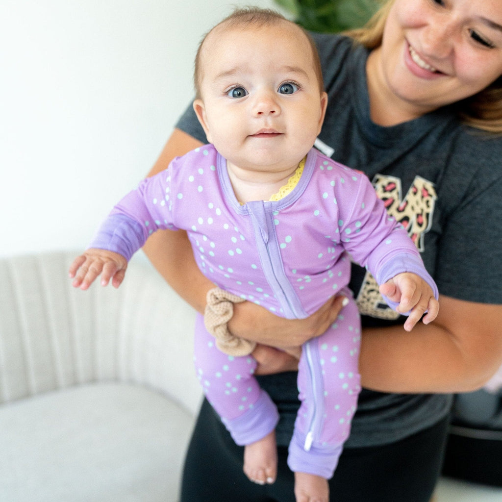 bamboo pajama for baby girl boy in pink and mint