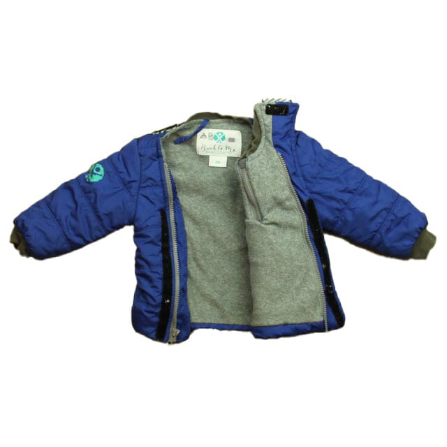 Final Sale Pre-Owned Car Seat Coat Blue Toast Blue Toast