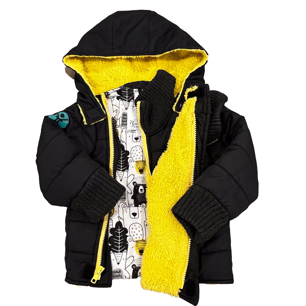 Final Sale Pre-Owned Car Seat Coat Toastiest Black | Yellow Toastiest Black | Yellow